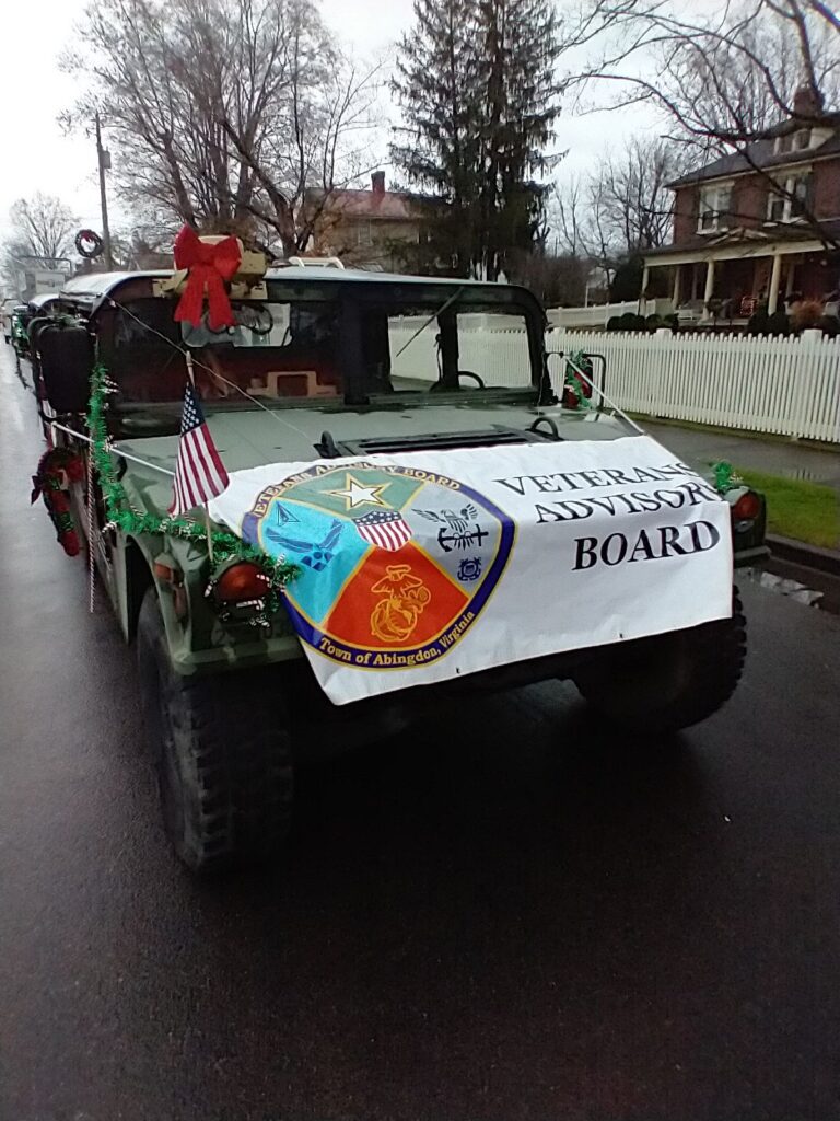 Virginia National Guard 1032nd Transportation Company and 1030th Transportation Battalion Support Abingdon Virginia Christmas Parade
